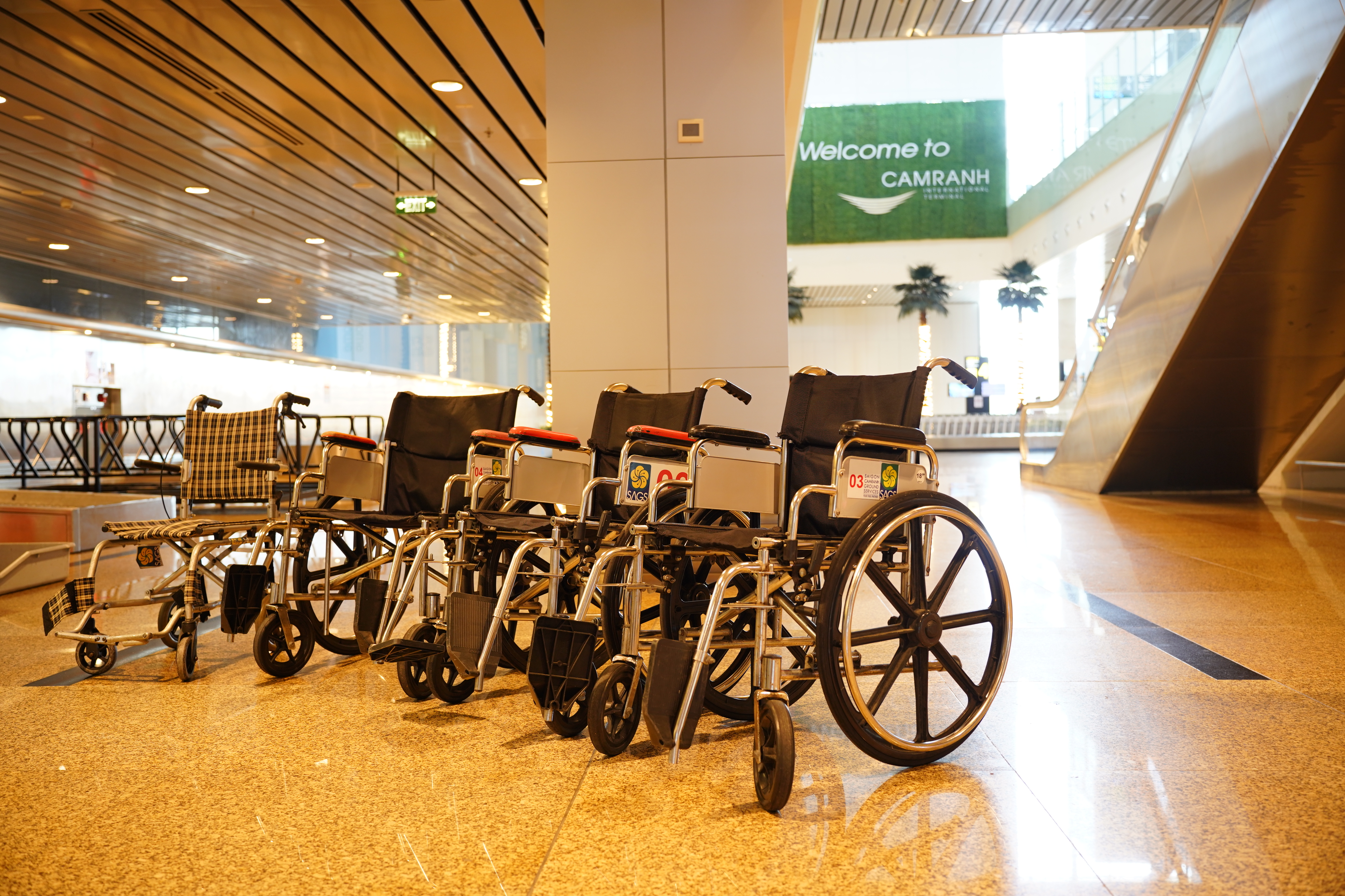 Wheelchair services at airport
