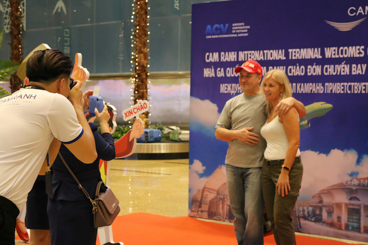 Taking some instant photos by the hospitable staff